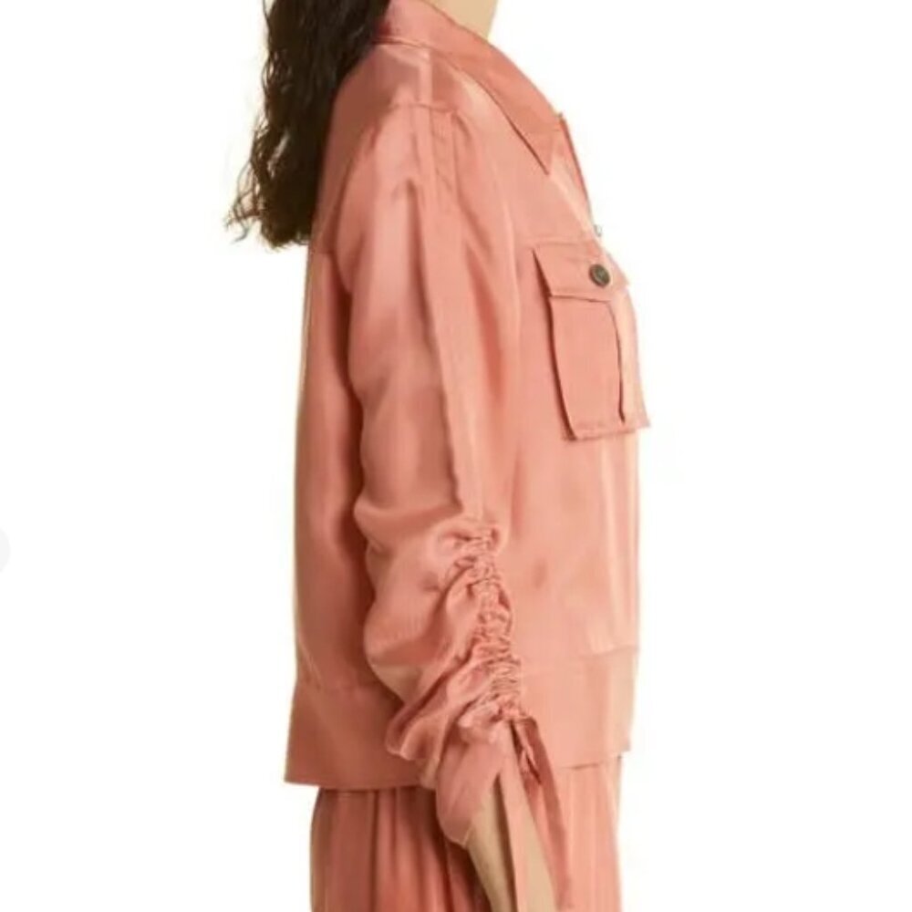 Cinq à Sept Dale Cupro Jacket – Apricot – Size 4 – NWOT - Picture 9 of 10